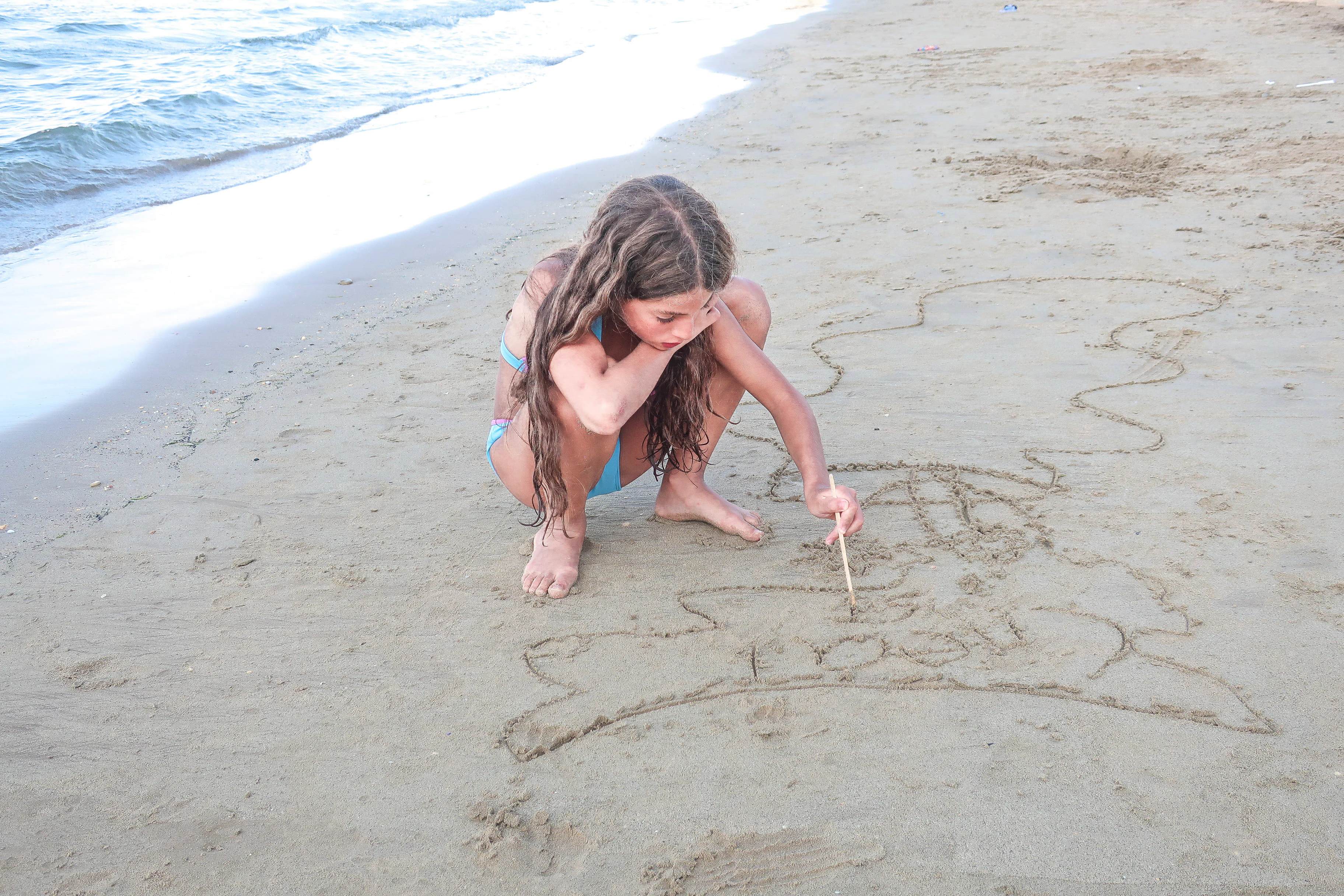 Beach Drawing, photograph by Luana Tabbara